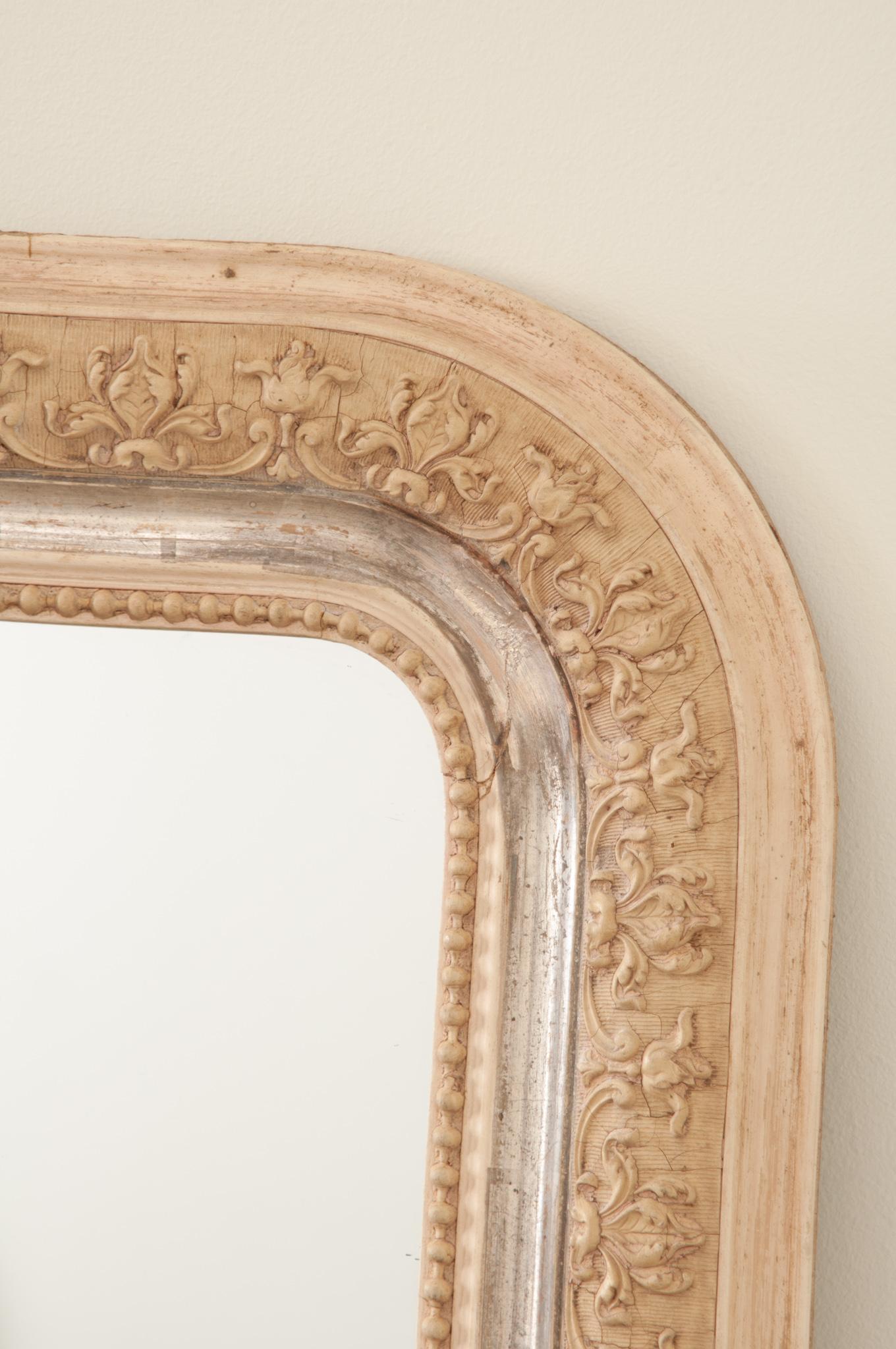 French 19th Century Louis Philippe Mantle Mirror 4