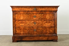 French 19th Century Louis Philippe Marble Top Commode