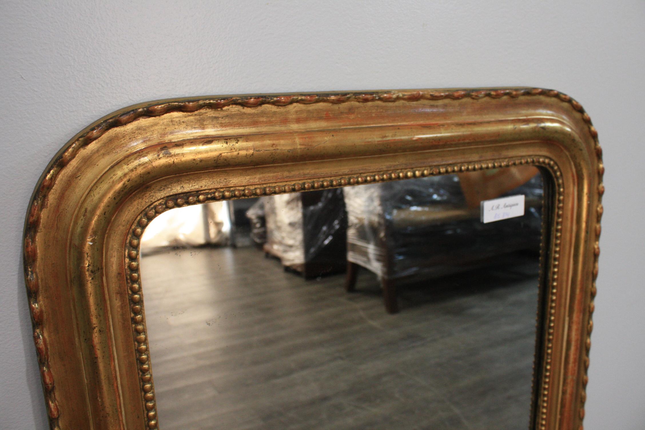 French 19th Century Louis-Philippe Mirror In Good Condition For Sale In Stockbridge, GA