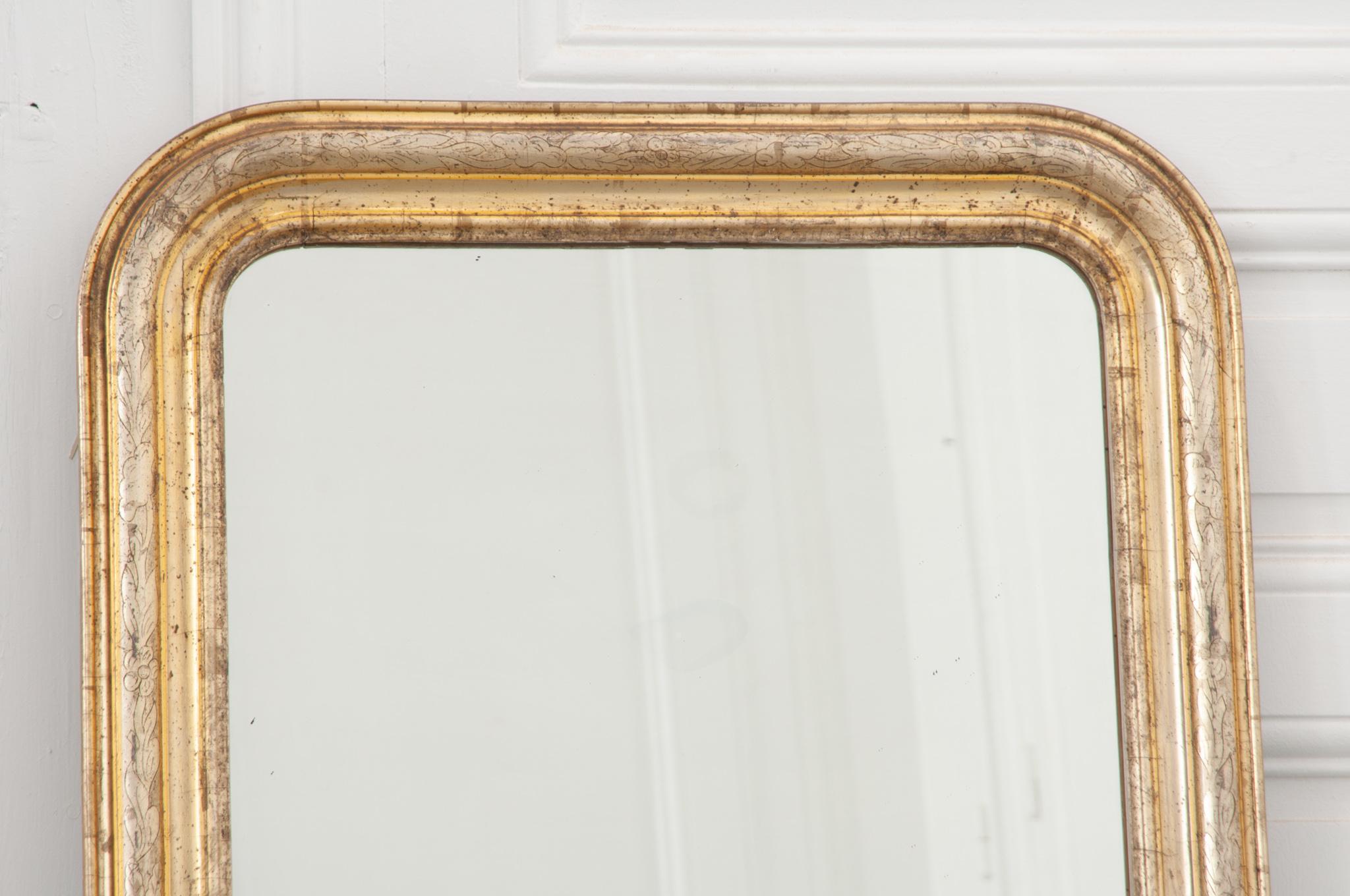 French, 19th Century, Louis Philippe Mirror In Good Condition In Baton Rouge, LA