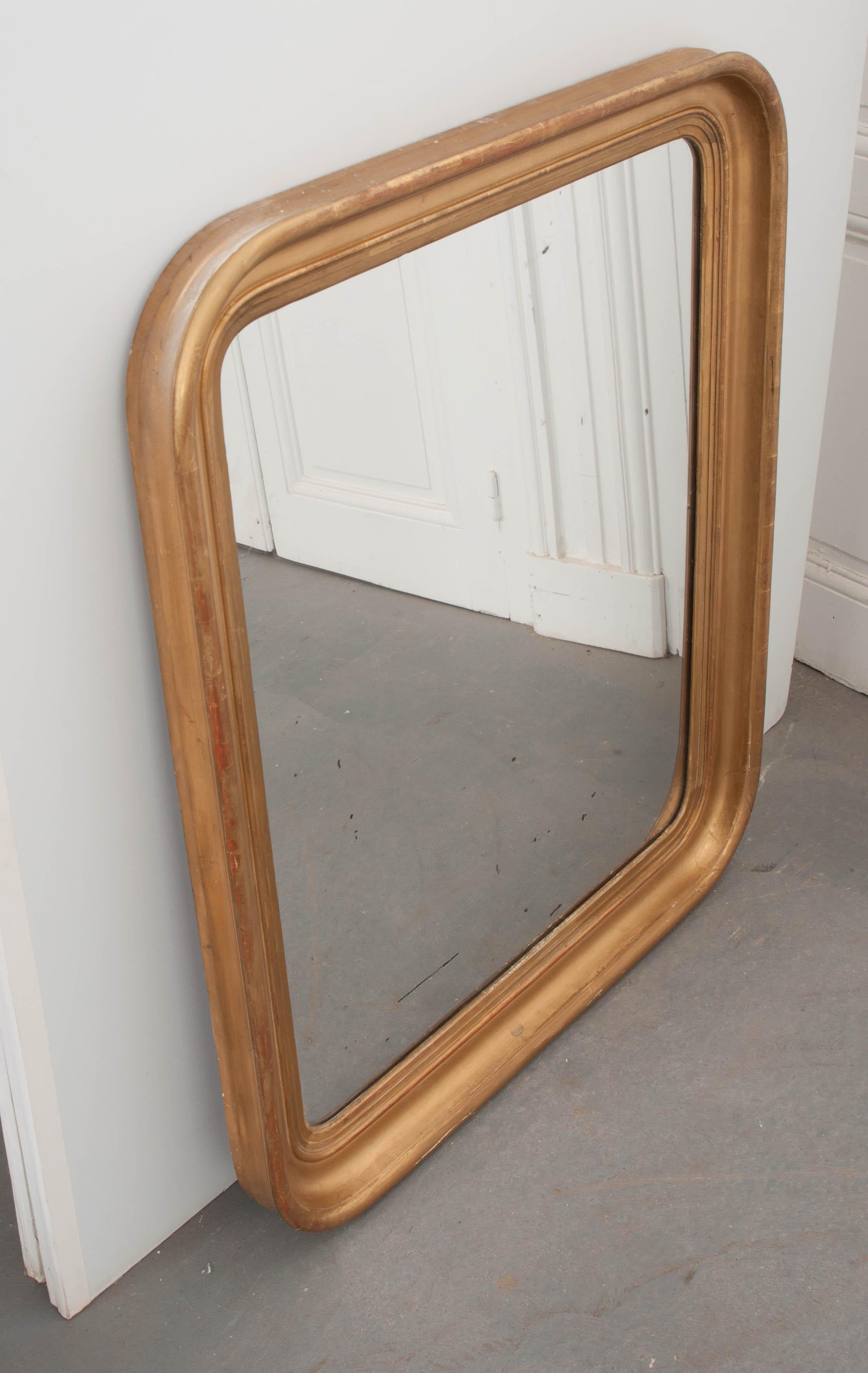French 19th Century Louis-Philippe Giltwood Mirror 1