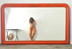 French 19th Century Louis Philippe Painted Bistro Mirror