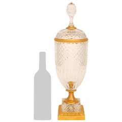 Französisch 19. Jahrhundert Louis Philippe Periode Baccarat Kristall und Ormolu-Brunnen