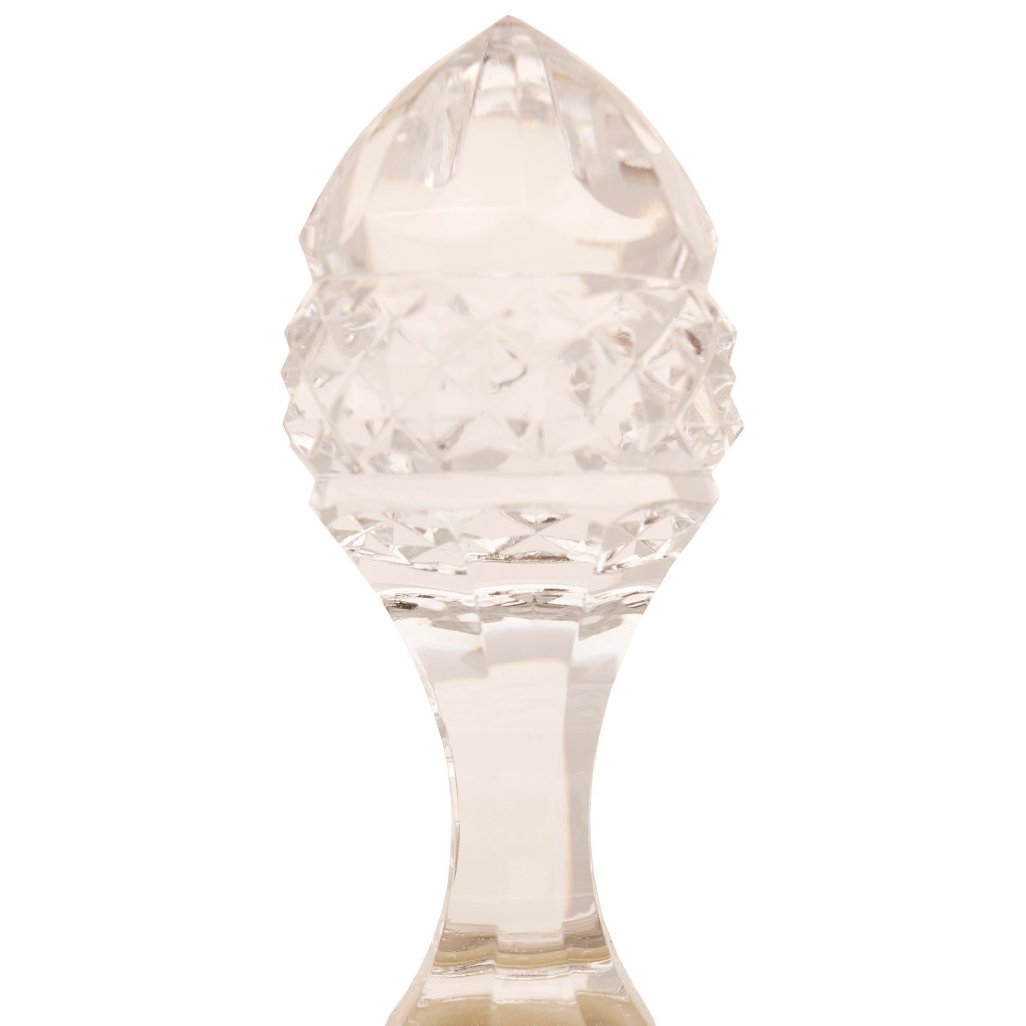 Französisch 19. Jahrhundert Louis Philippe Periode Baccarat Kristall und Ormolu-Brunnen im Angebot 2