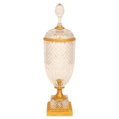 Fontaine en cristal et bronze doré de Baccarat d'époque Louis Philippe du 19e siècle
