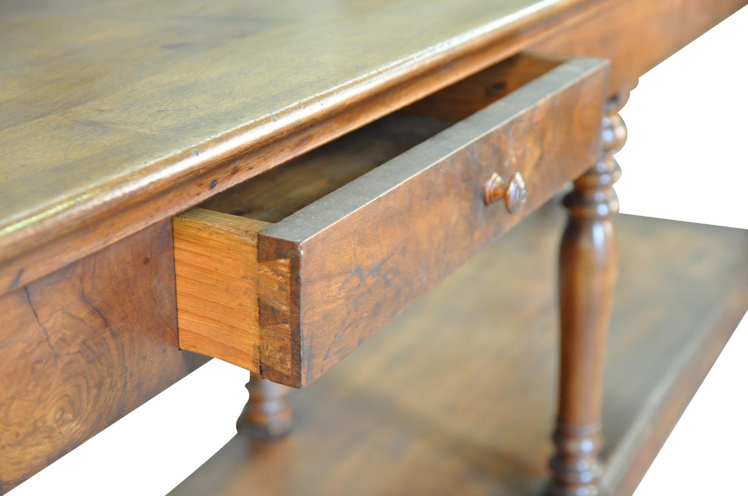 French 19th Century Louis Philippe Period Draper's Table, Console 2