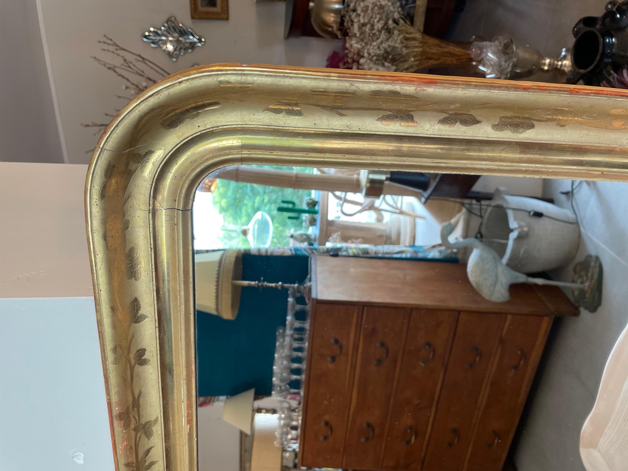 French 19th Century Louis Philippe Period Mirror For Sale 1