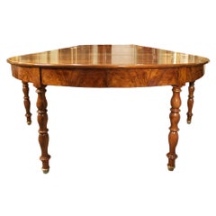 French 19th Century Louis Philippe Period Walnut Dining Table
