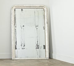 French 19th Century Louis Philippe Silver Gilt Mantel Mirror