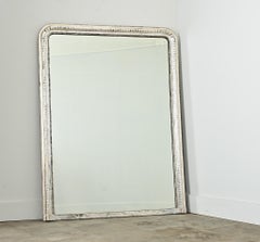 Miroir Louis Philippe français du 19ème siècle en argent doré