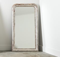 French 19th Century Louis Philippe Silver Gilt Mirror
