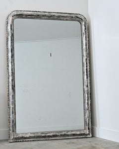 French 19th Century Louis Philippe Silver Gilt Mirror