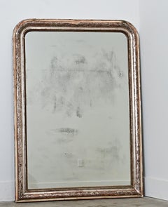 French 19th Century Louis Philippe Silver Gilt Mirror