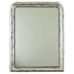 French 19th Century Louis Philippe Silver Gilt Mirror