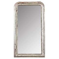 French 19th Century Louis Philippe Silver Gilt Mirror
