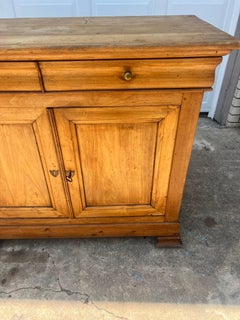 French 19th Century Louis Philippe Solid Walnut Two door Buffet