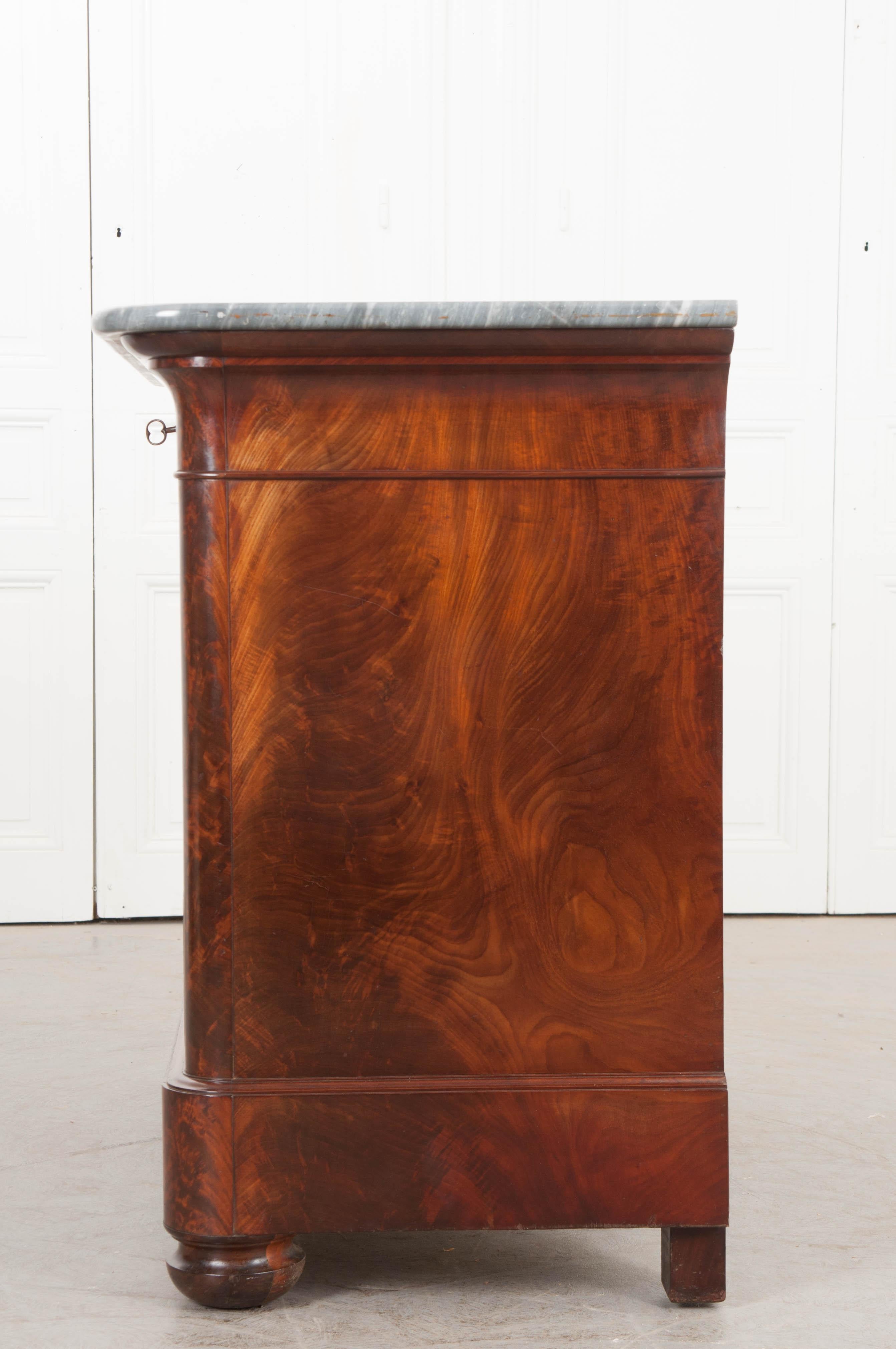 French 19th Century Louis Philippe Style Mahogany Commode 7