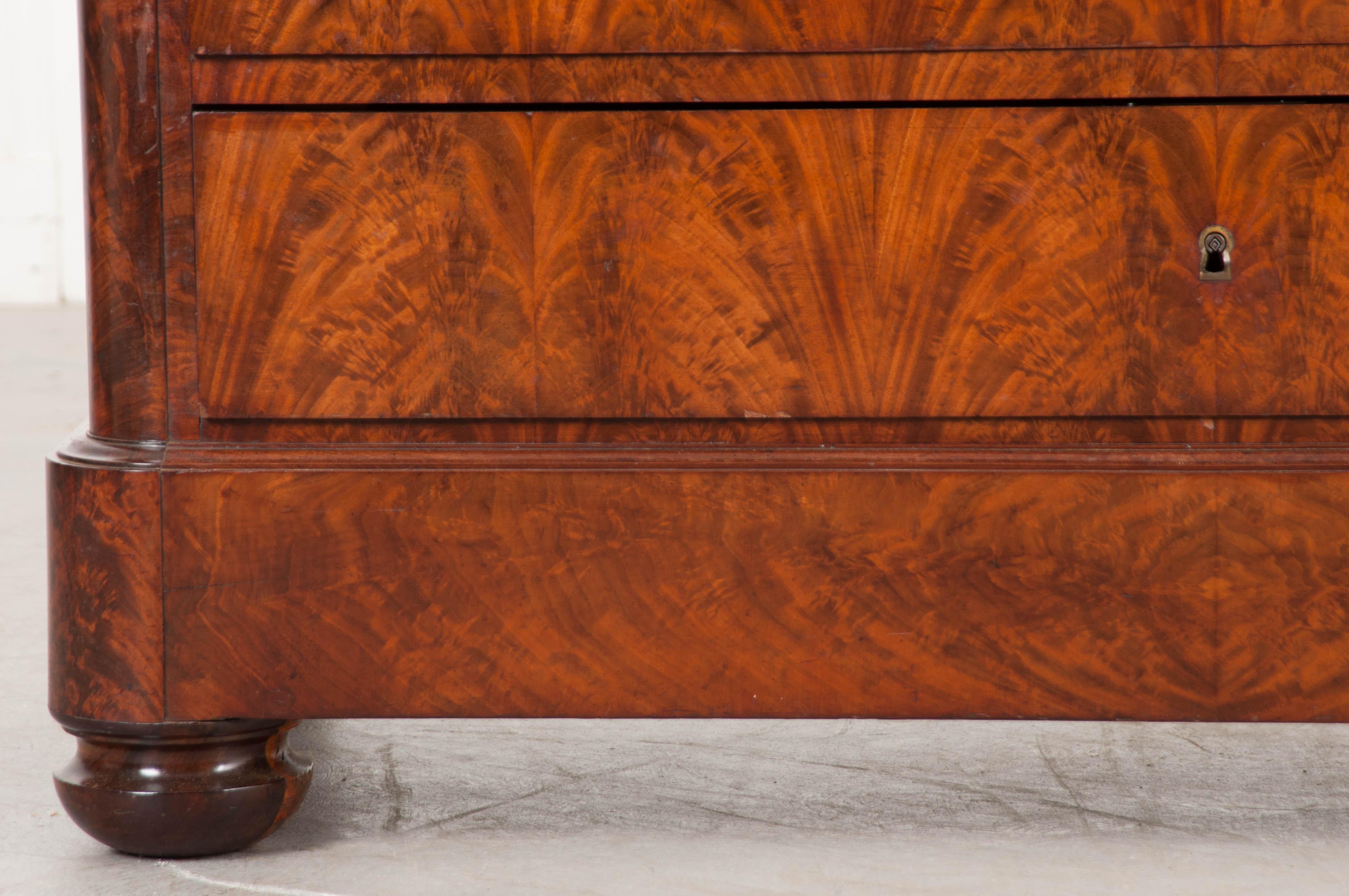 French 19th Century Louis Philippe Style Mahogany Commode 3