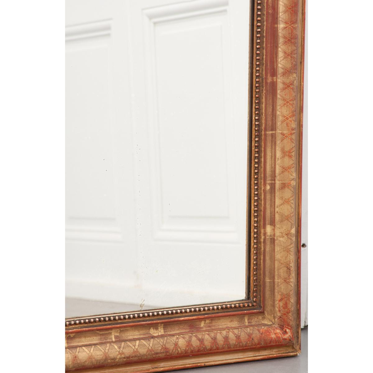 Giltwood French 19th Century Louis Philippe-Style Mirror