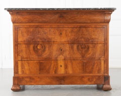 French 19th Century Louis Philippe Style Walnut Commode