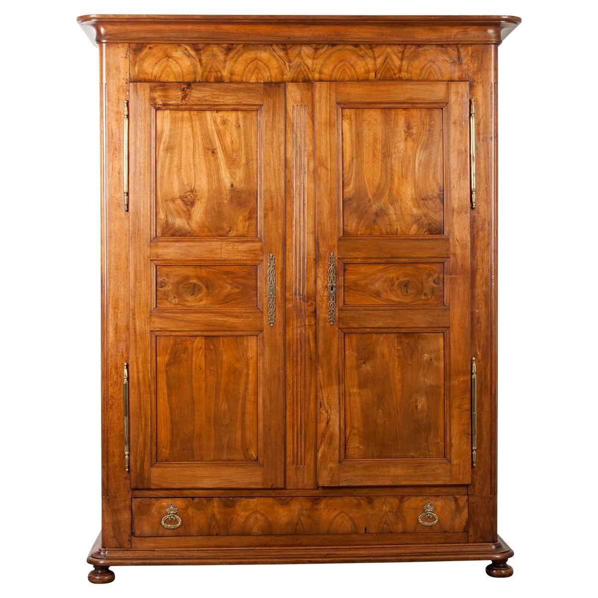 French 19th Century Louis Philippe Walnut Armoire