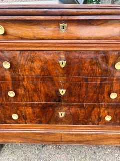French 19th Century Louis Philippe Walnut Chest of Drawers