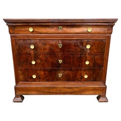 French 19th Century Louis Philippe Walnut Chest of Drawers