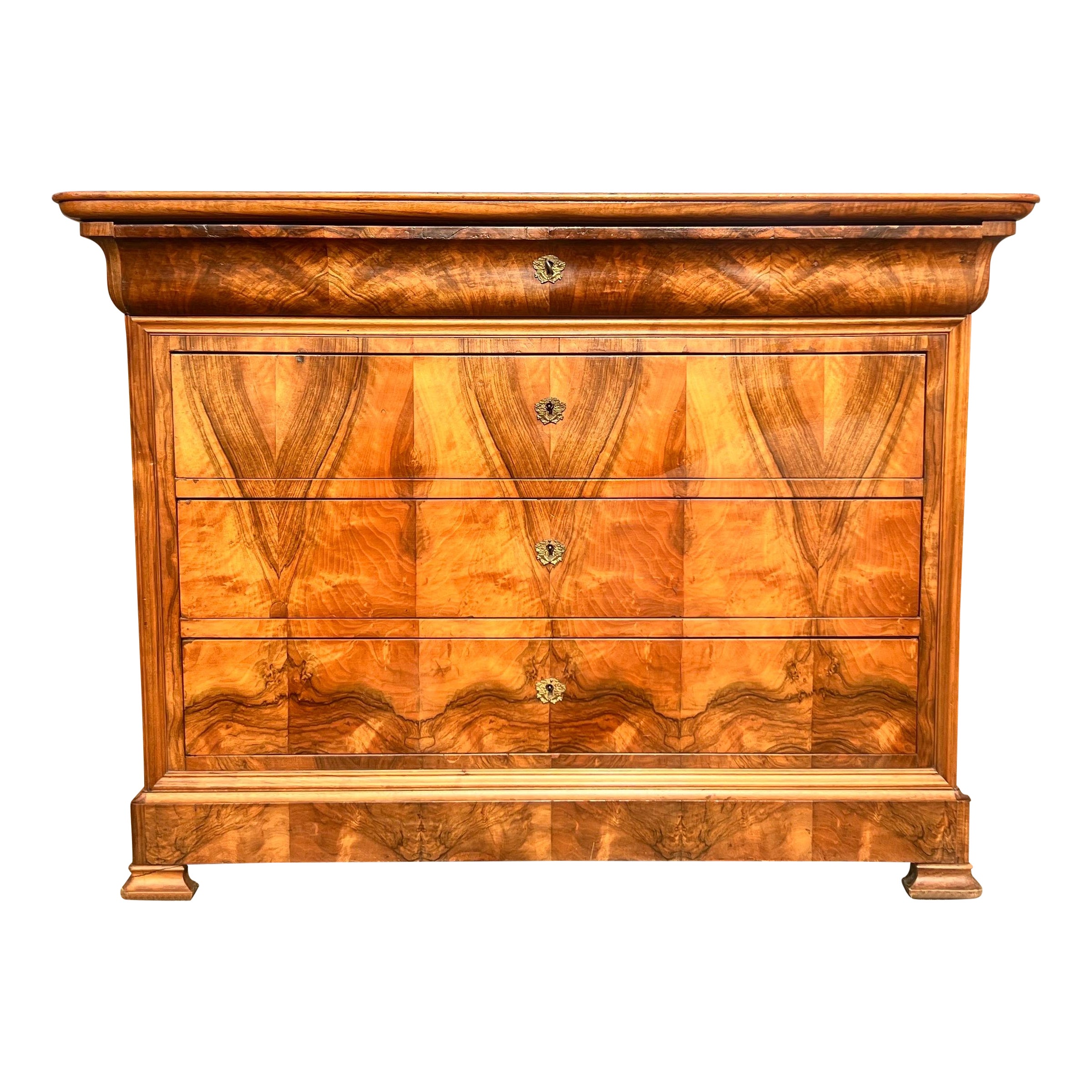 French 19th Century Louis Philippe Walnut Chest of Drawers