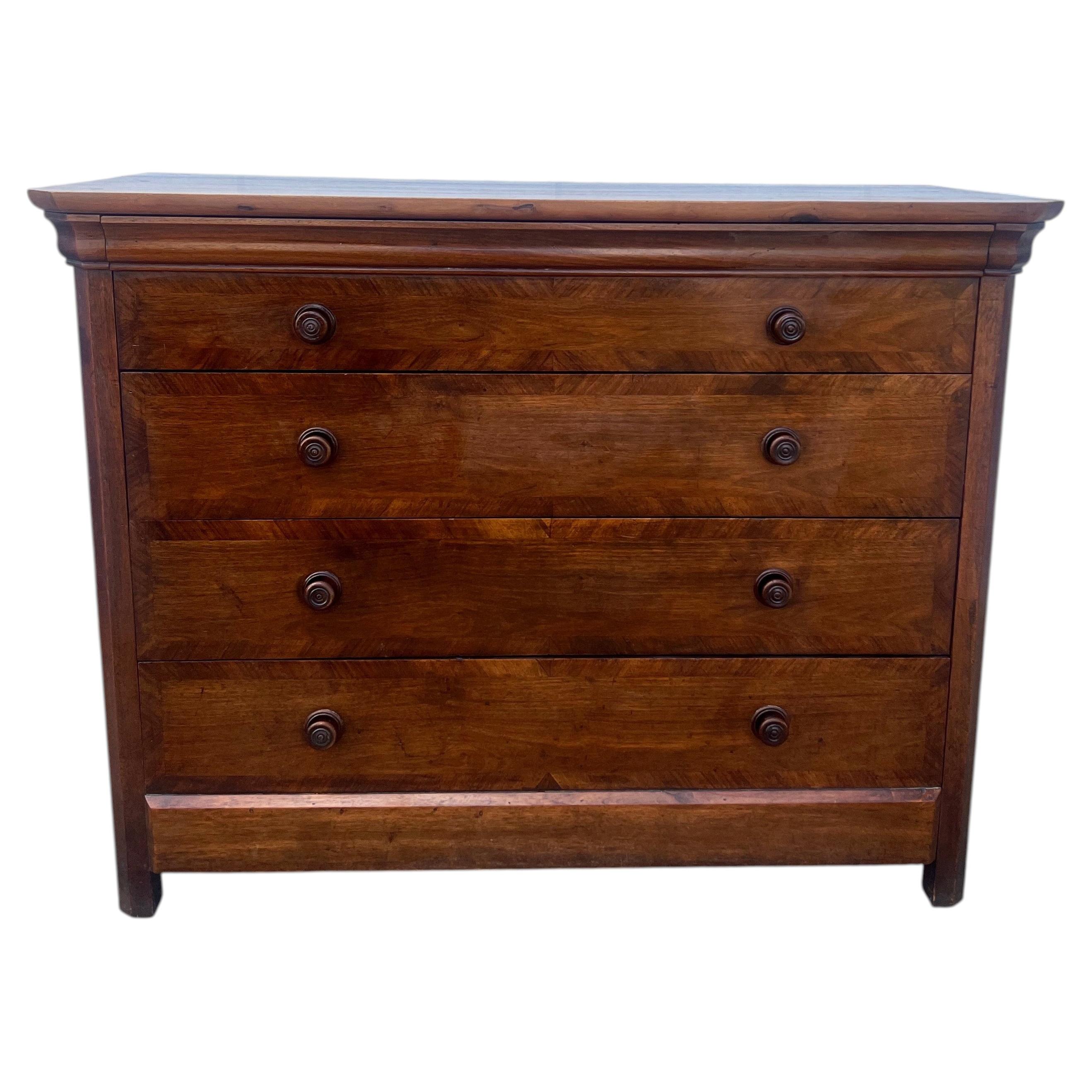 French 19th Century Louis Philippe Walnut Chest of Drawers