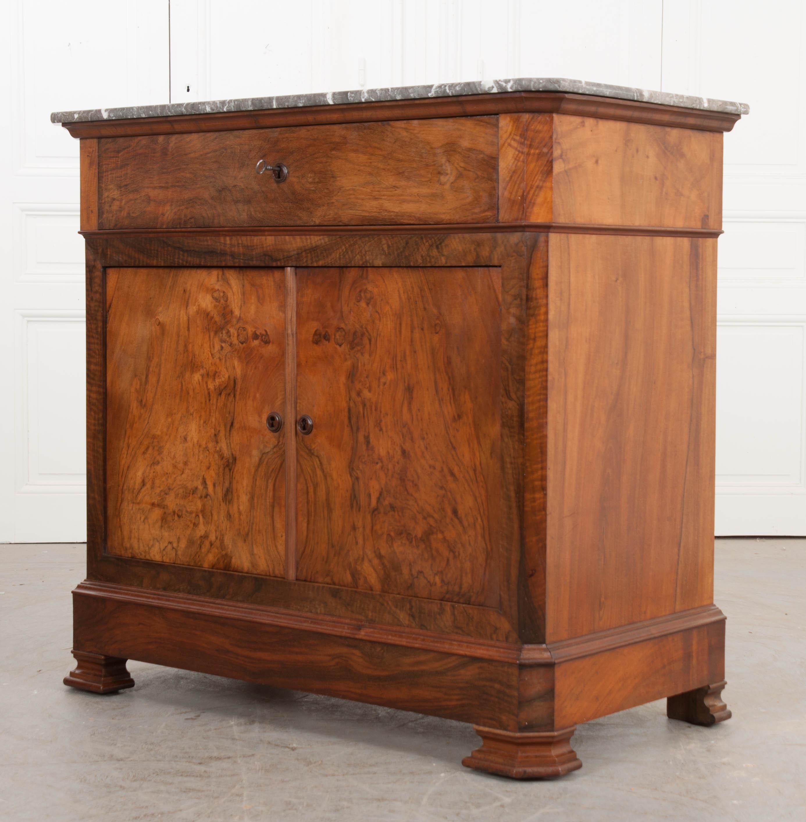French 19th Century Louis Philippe Walnut Drop-Front Desk In Good Condition In Baton Rouge, LA