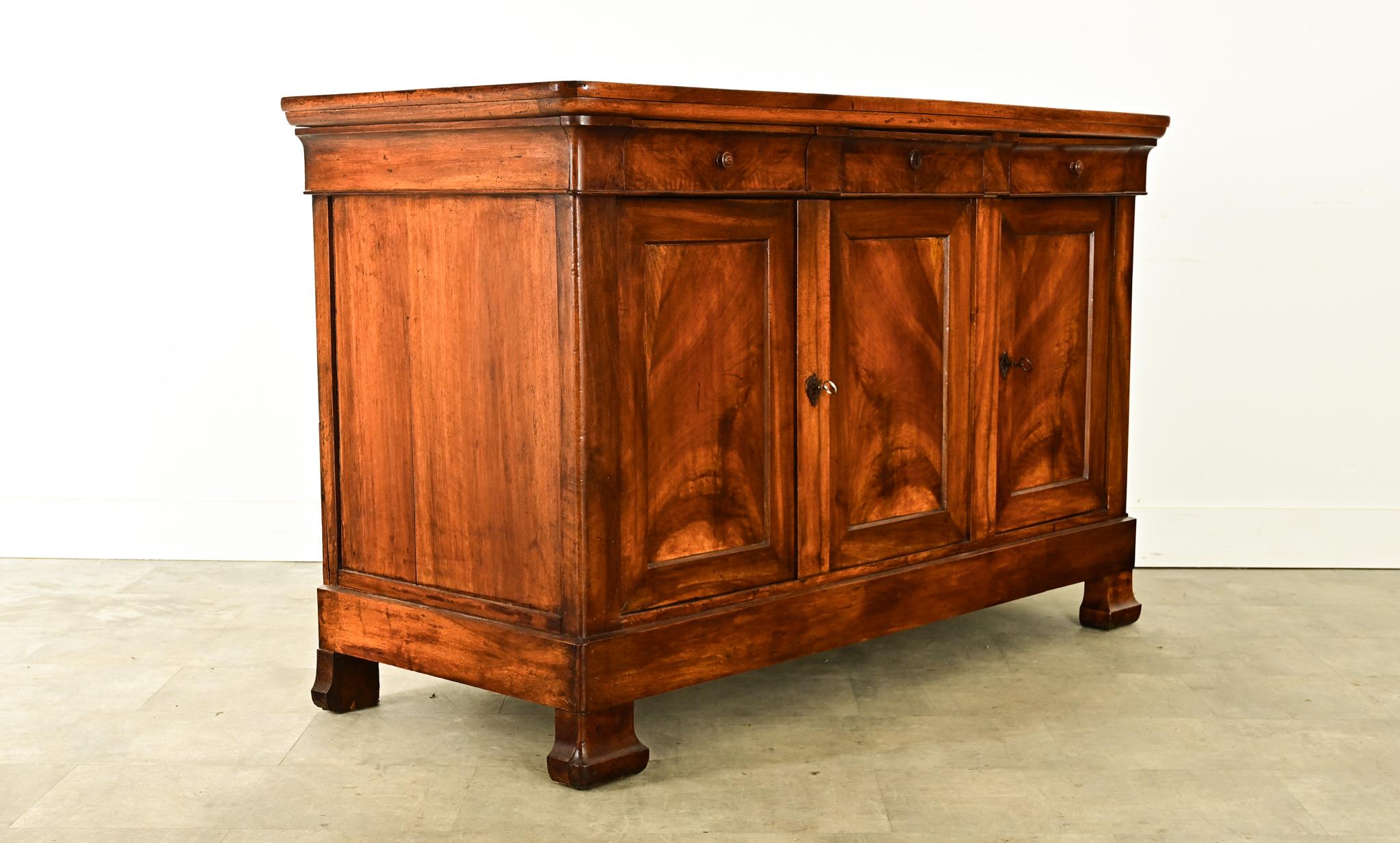 Enfilade en noyer Louis Philippe du 19ème siècle 5