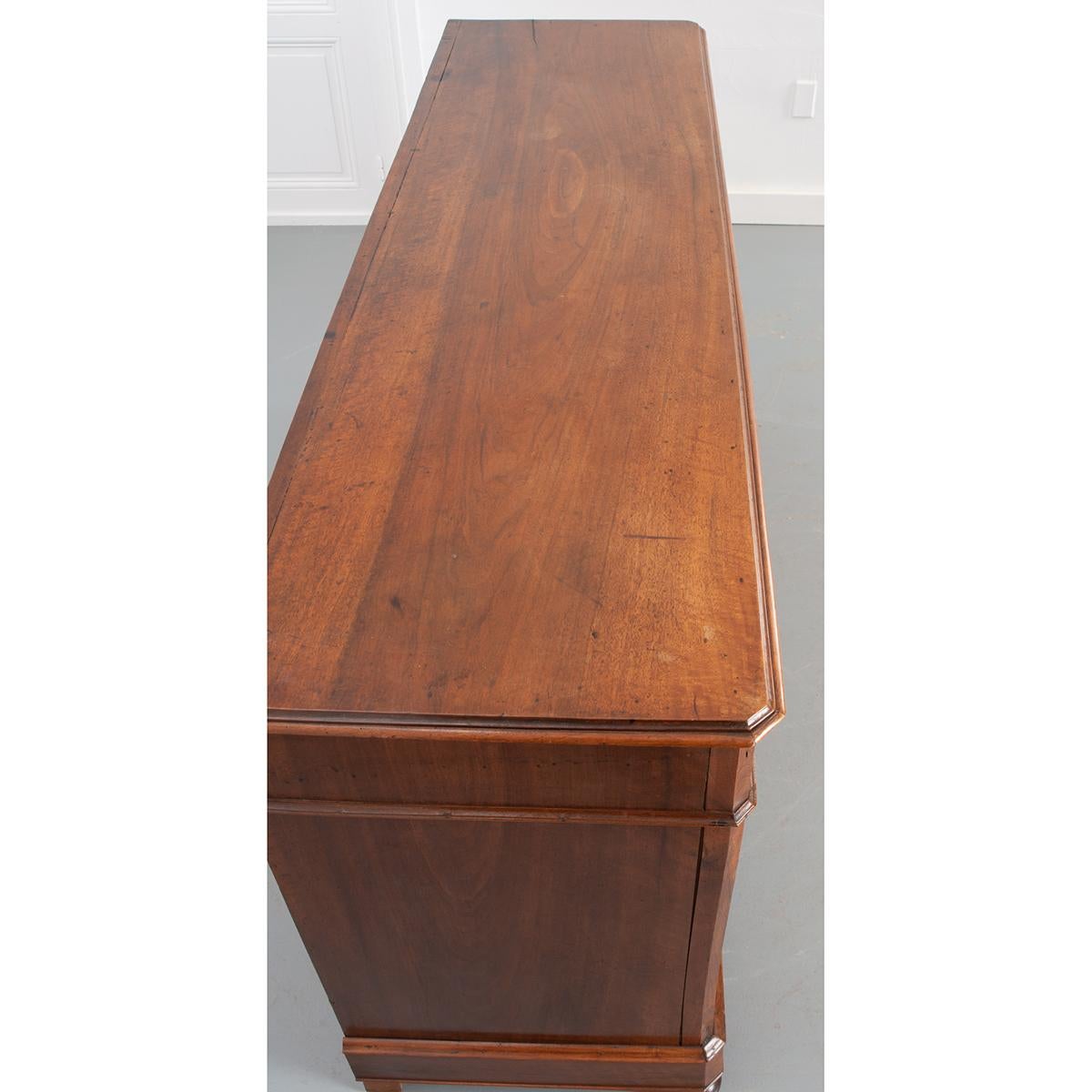 French 19th Century Louis Philippe Walnut Enfilade In Good Condition In Baton Rouge, LA