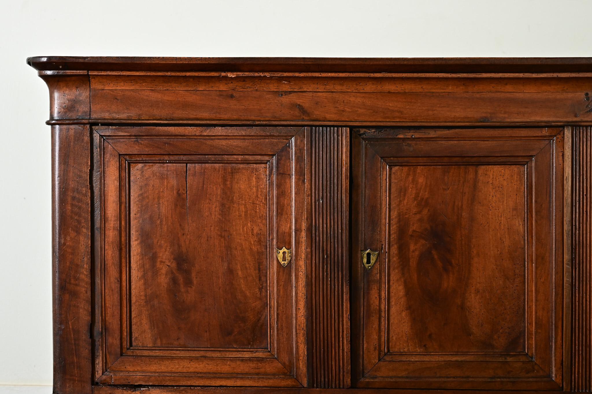 French 19th Century Louis Philippe Walnut Enfilade In Good Condition In Baton Rouge, LA