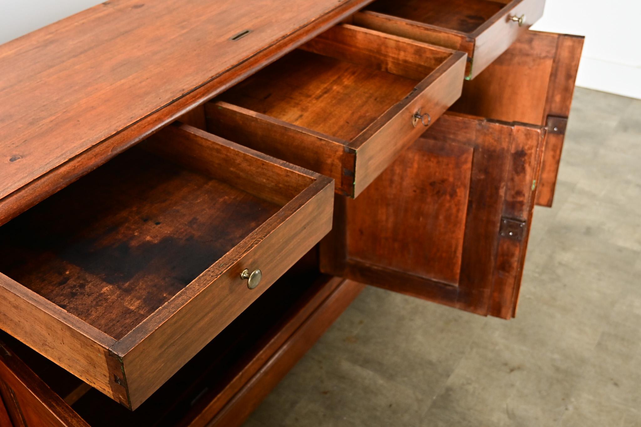 French 19th Century Louis Philippe Walnut Enfilade For Sale 2
