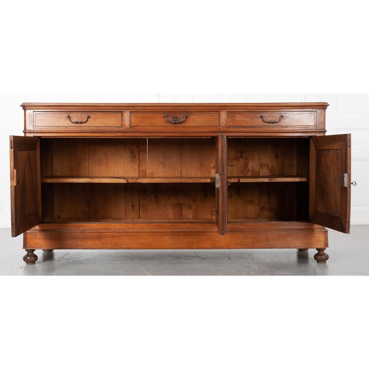 French 19th Century Louis Philippe Walnut Enfilade 6