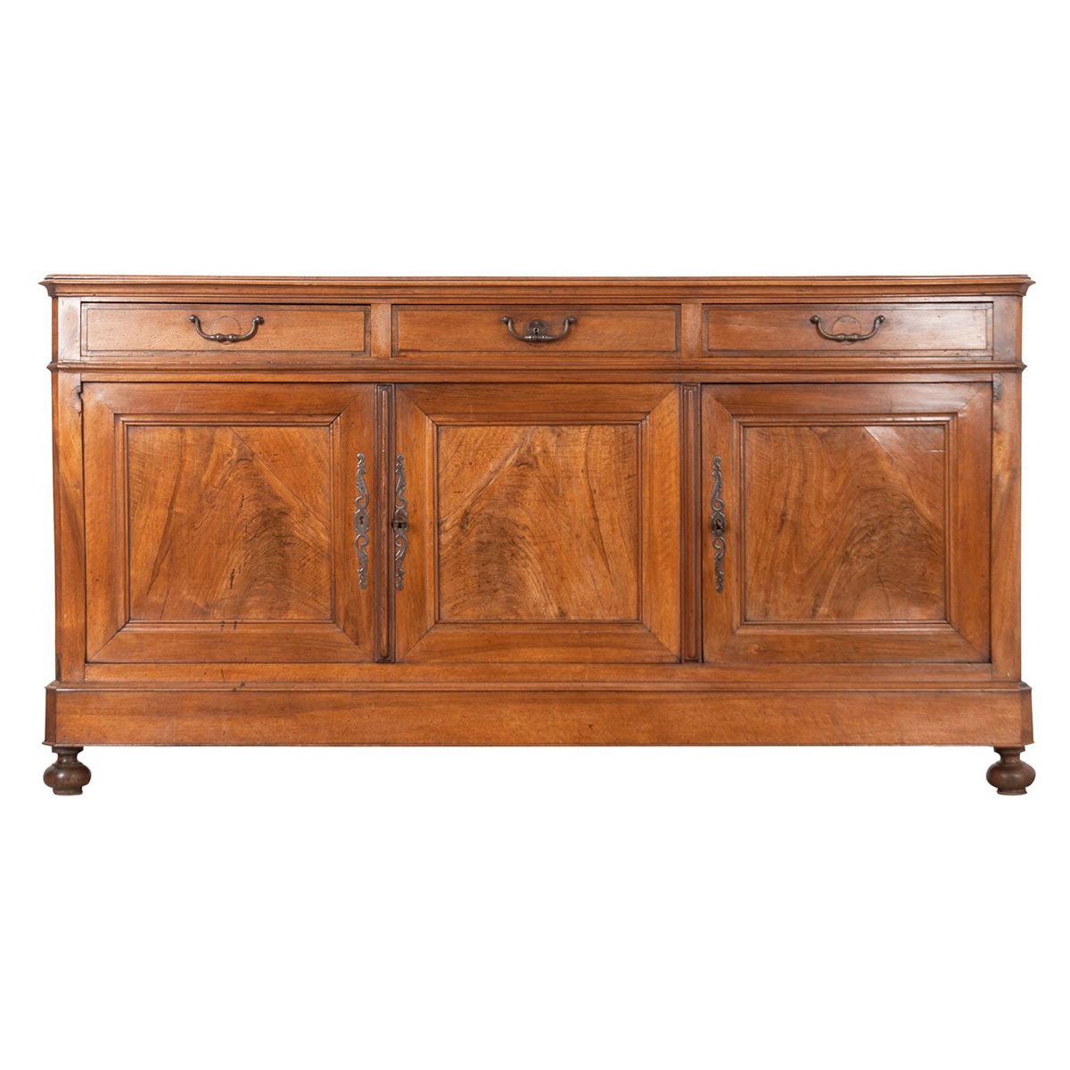 French 19th Century Louis Philippe Walnut Enfilade