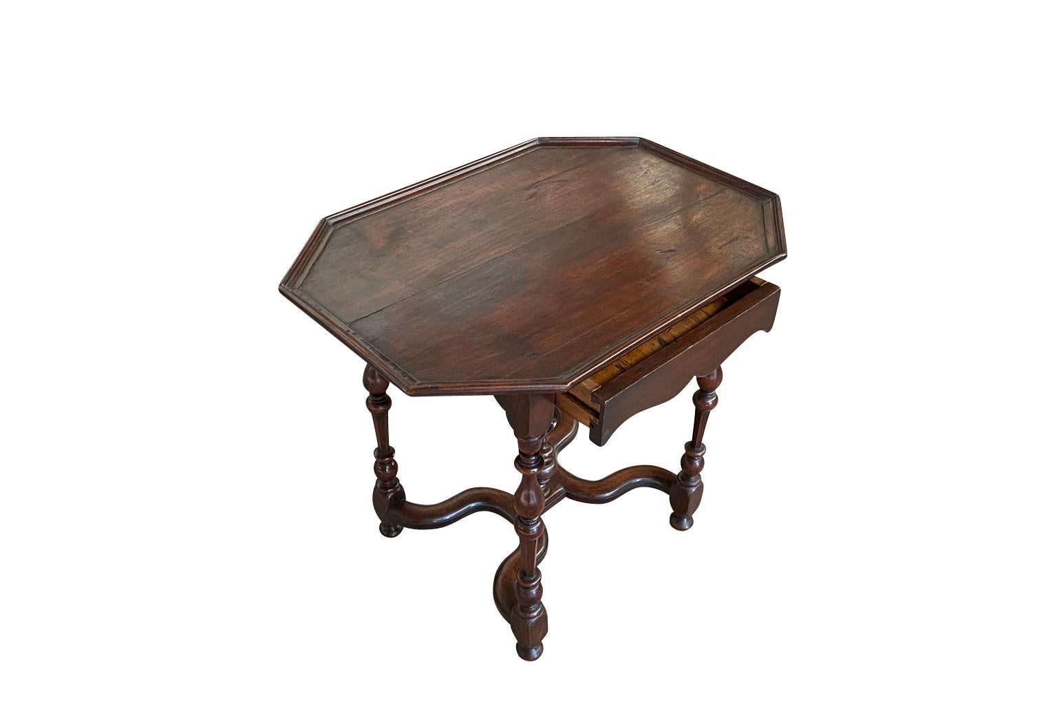 French 19th Century Louis XIII Style Side Table In Good Condition In Atlanta, GA