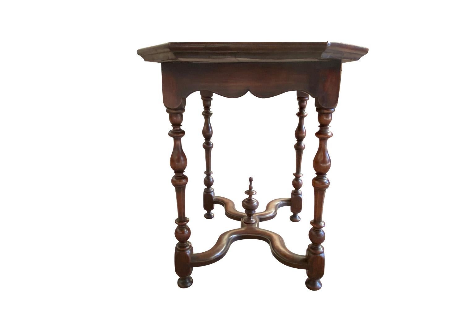 French 19th Century Louis XIII Style Side Table 2