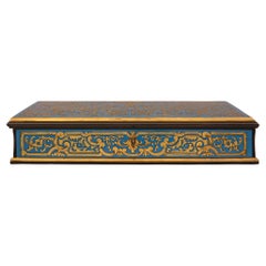 Boulle Bote Bijouax du 19ème siècle de style Louis XIV, signée Tahan