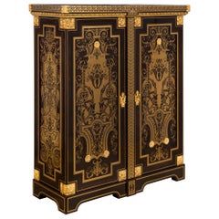French 19th Century Louis XIV St. Boulle Cabinet