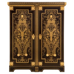 French 19th Century Louis XIV St. Boulle Cabinet