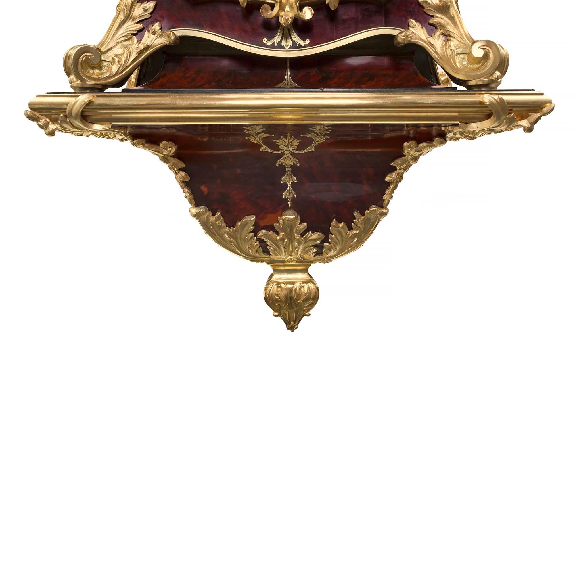 Französische Louis XIV.-Stil-Kaminuhr, signiert F.Lesage Paris, 19. Jahrhundert im Angebot 1