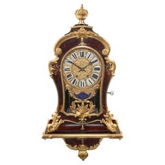 French 19th Century Louis XIV St. Cartel Clock Signed F.Lesage Paris