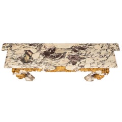 French 19th Century Louis XIV St. Marble Fireplace Mantel with Original Mounts