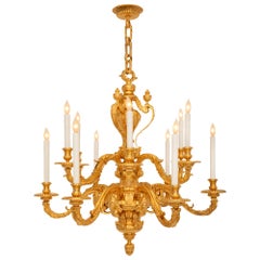 French 19th Century Louis XIV St. Ormolu Chandelier