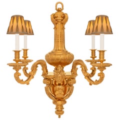 French 19th Century Louis XIV St. Ormolu Chandelier