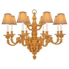 French 19th Century Louis XIV St. Ormolu Chandelier