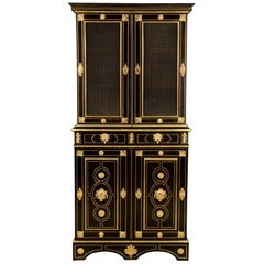 French 19th Century Louis XIV Style Napoleon III Period Deux-Corps Cabinet