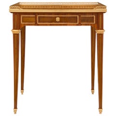 Table d'appoint française du 19ème siècle de style Louis XIV, signée Sormani