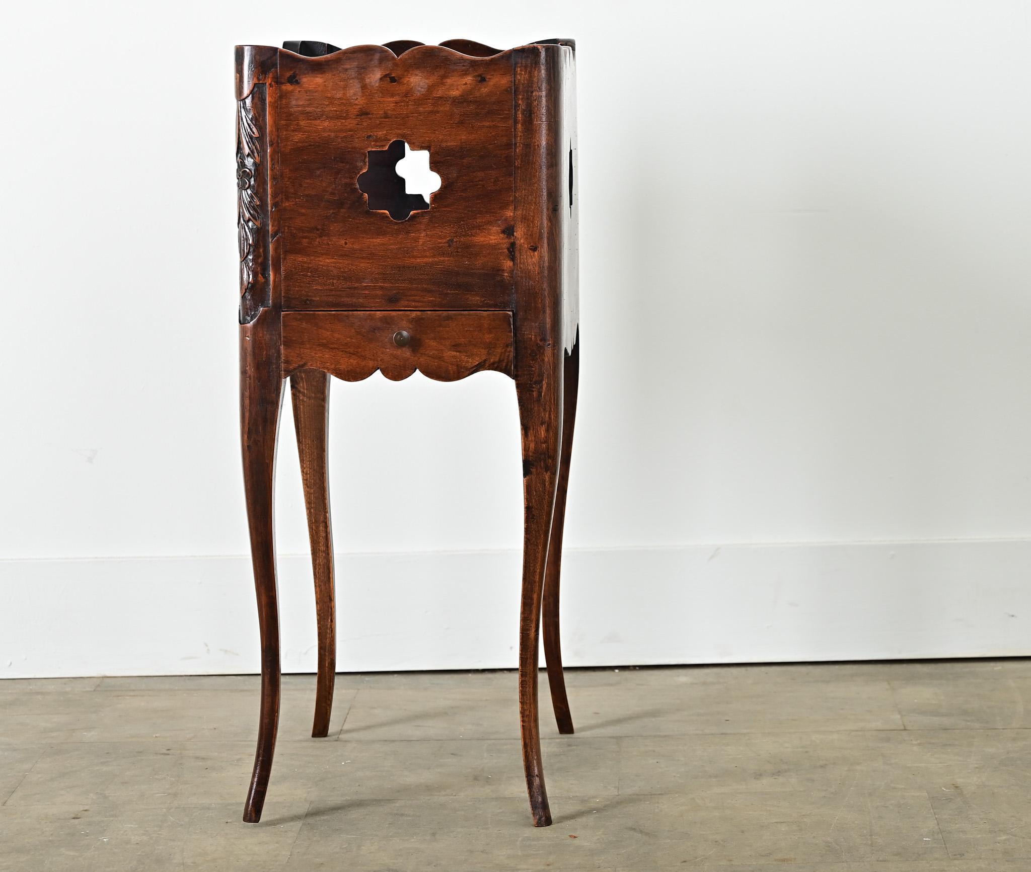 French 19th Century Louis XV Bedside Table For Sale 5